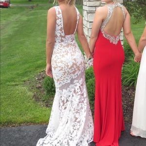 White Prom dress
